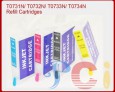 Refill ink cartridge for Epson T0731N/ T0732N/ T0733N/ T0734N 